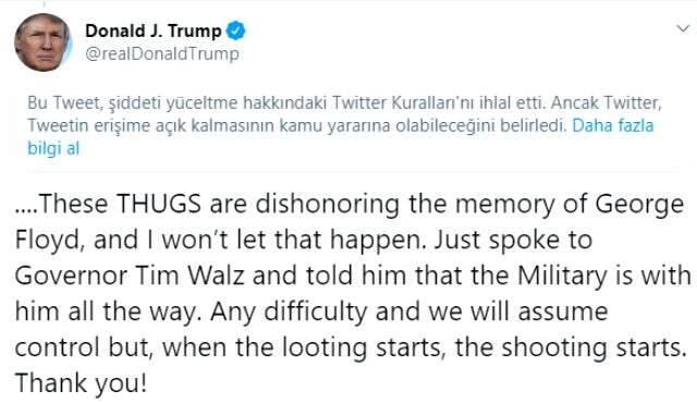 Twitter, Donald Trump'ın ardından Beyaz Saray'ın tweetini de engelledi Twitter, Donald Trump'ın ardından Beyaz Saray'ın tweetini de engelledi