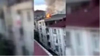 Balkonda yakılan mangal yangına neden oldu Balkonda yakılan mangal yangına neden oldu