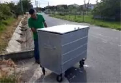 Ergene'de çöp konteynırları bakıma alındı Ergene'de çöp konteynırları bakıma alındı