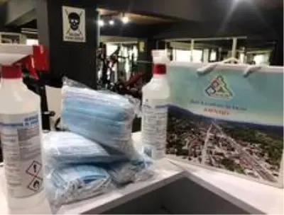 Spor salonlarına hijyen kiti dağıtıldı Spor salonlarına hijyen kiti dağıtıldı