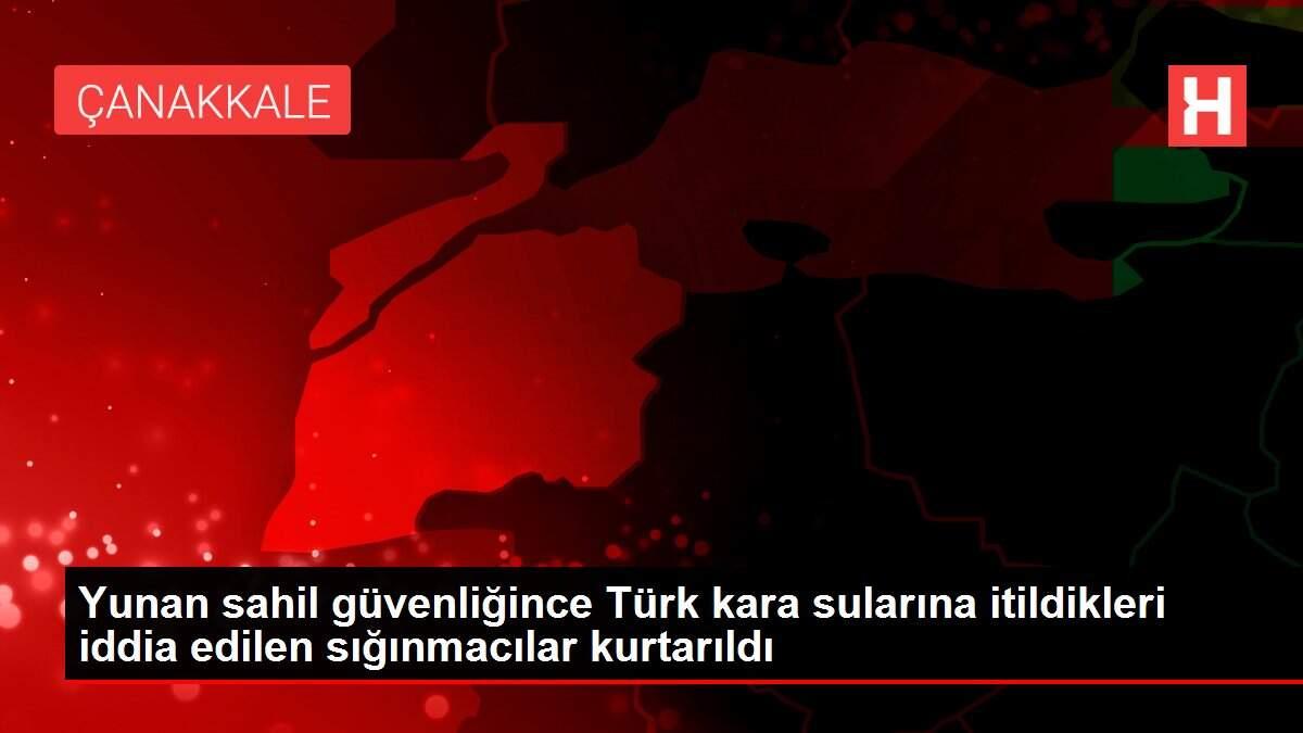 Yunan sahil güvenliğince Türk kara sularına itildikleri iddia edilen sığınmacılar kurtarıldı Yunan sahil güvenliğince Türk kara sularına itildikleri iddia edilen sığınmacılar kurtarıldı