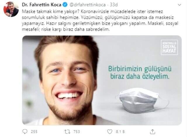 Bakan, normalleşme sürecinde maske kullanımı konusunda vatandaşları uyardı