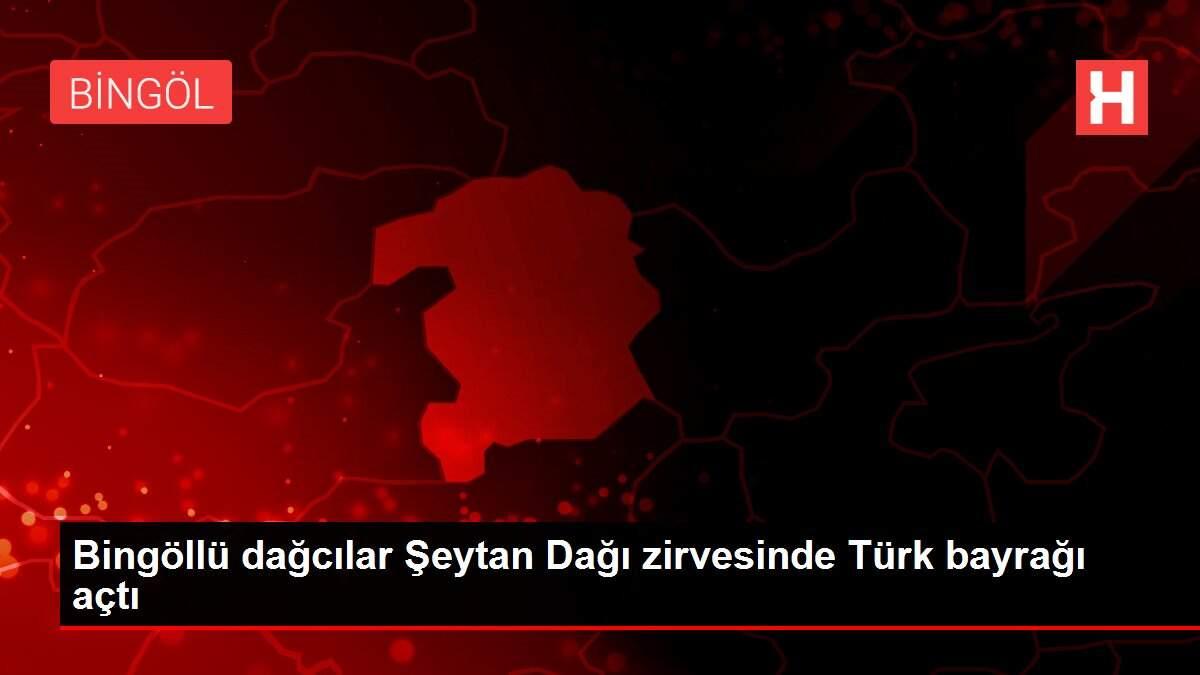 Bingöllü dağcılar Şeytan Dağı zirvesinde Türk bayrağı açtı