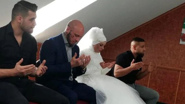 İslam'ı seçen Avusturyalı şampiyon dövüşçü Ott'un nişanlısı da Müslüman oldu