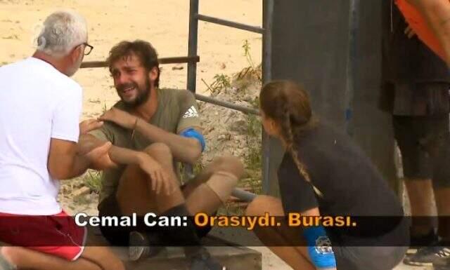 Oyunda sakatlanan Cemal Can, acı içinde kıvrandı! Çığlıkları adayı inletti Oyunda sakatlanan Cemal Can, acı içinde kıvrandı! Çığlıkları adayı inletti