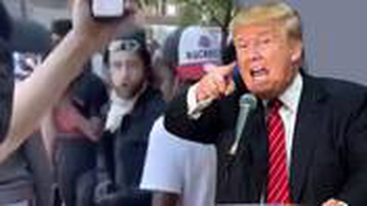 Eylemlerdeki para alışverişi görüntüsünü paylaşan Trump'tan tehdit gibi sözler: Anarşist, seni görüyoruz
