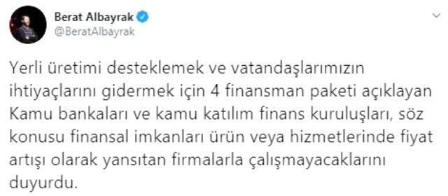 Bakan Albayrak, fırsatçılara karşı vatandaşları uyardı Bakan Albayrak, fırsatçılara karşı vatandaşları uyardı