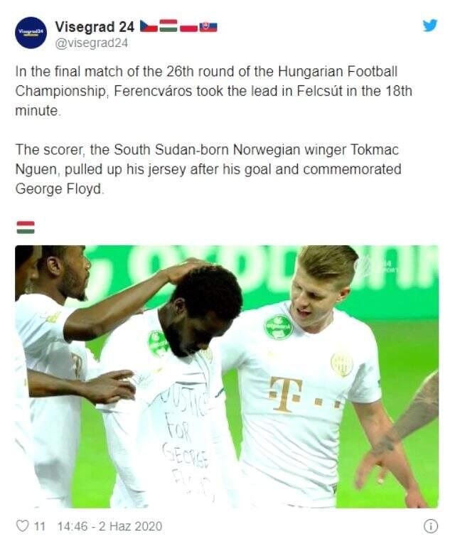 George Floyd olayına dikkat çekmek isteyen futbolcu cezaya çarptırıldı