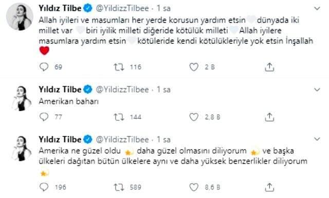 Yıldız Tilbe'den George Floyd eylemleri ile ilgili paylaşım: ABD ne güzel oldu Yıldız Tilbe'den George Floyd eylemleri ile ilgili paylaşım: ABD ne güzel oldu