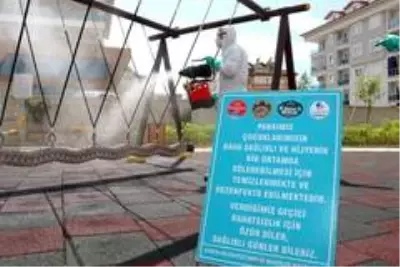 Alanya'da parklar çocuklar ve gençler için hazırlanıyor Alanya'da parklar çocuklar ve gençler için hazırlanıyor