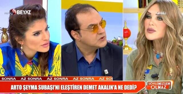 Arto Dalga, sürekli Şeyma Subaşı'yı eleştiren Demet Akalın'a sert çıktı: Kafayı yedi Arto Dalga, sürekli Şeyma Subaşı'yı eleştiren Demet Akalın'a sert çıktı: Kafayı yedi