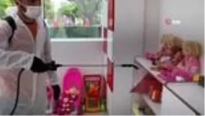 Atakum Belediyesi kreş ve anaokullarını dezenfekte etti