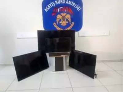 Didim'de televizyon hırsızları polisten kaçamadı; 2 tutuklama