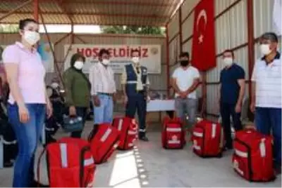 Gönüllü yangıncılar ilk tatbikatlarını yaptı Gönüllü yangıncılar ilk tatbikatlarını yaptı