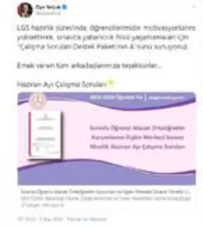 MEB'den, LGS öncesinde 1280 soruluk son paket
