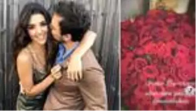 Murat Dalkılıç sevgilisi Hande Erçel'i güllere boğdu! 'Sevdiğim beyin hayırlı olsun deme şekli' Murat Dalkılıç sevgilisi Hande Erçel'i güllere boğdu! 'Sevdiğim beyin hayırlı olsun deme şekli'