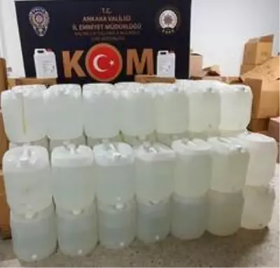 Başkentte etil alkol operasyonu Başkentte etil alkol operasyonu