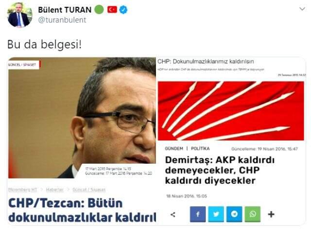 Bir CHP'li ve iki HDP'li ismin vekilliğinin düşürülmesine AK Parti'den ilk yorum Bir CHP'li ve iki HDP'li ismin vekilliğinin düşürülmesine AK Parti'den ilk yorum