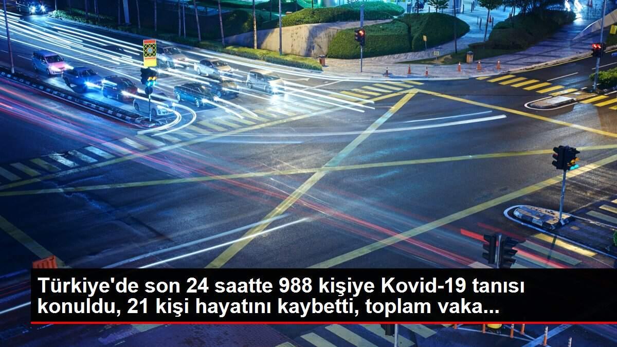 Türkiye'de son 24 saatte 988 kişiye Kovid-19 tanısı konuldu, 21 kişi hayatını kaybetti, toplam vaka... Türkiye'de son 24 saatte 988 kişiye Kovid-19 tanısı konuldu, 21 kişi hayatını kaybetti, toplam vaka...
