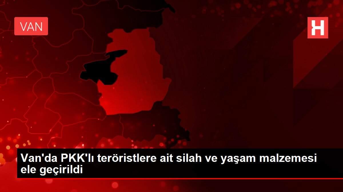 Van'da PKK'lı teröristlere ait silah ve yaşam malzemesi ele geçirildi
