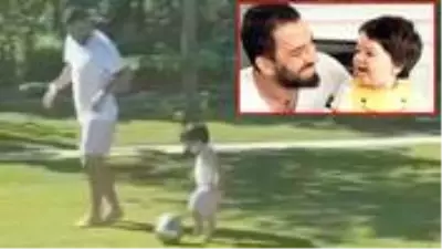Arda Turan, oğlu Hamza Arda’yla futbol oynadığı anları sosyal medyadan paylaştı