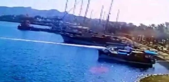 Emir'in öldüğü denizde bot kazası kamerada