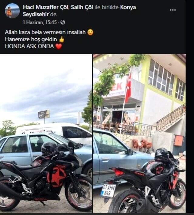 Motosiklet sürücüsü 'Allah, kaza bela vermesin' diye paylaştığı motosikletiyle aldıktan 3 gün sonra kaza yaptı Motosiklet sürücüsü 'Allah, kaza bela vermesin' diye paylaştığı motosikletiyle aldıktan 3 gün sonra kaza yaptı