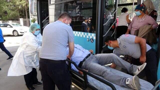 Otobüsteki koronavirüs şüphelisi, hastaneye kaldırıldı; yolcular ise karantinada