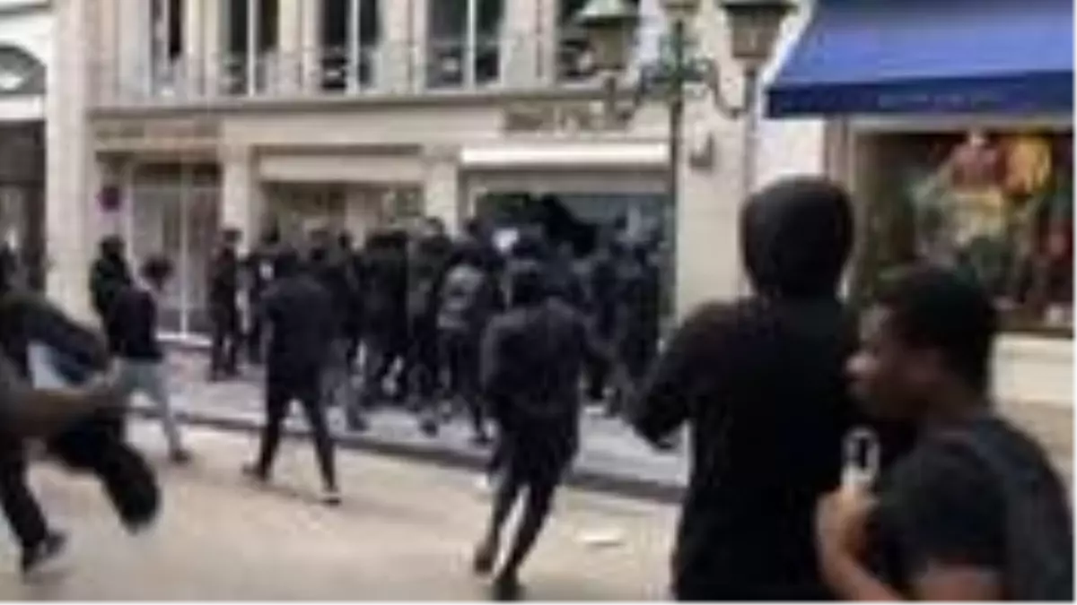 Avrupa Birliği'nin merkezi olan kentteki lüks mağazalar yağmalandı