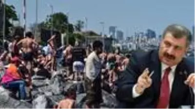 Deniz kenarında çekilen fotoğraf Bakan Koca'yı yine kızdıracak cinsten Deniz kenarında çekilen fotoğraf Bakan Koca'yı yine kızdıracak cinsten