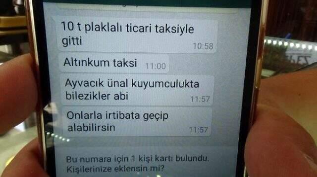 Çaldığı altınları bozduramayan hırsız, kuyumcuya mesaj attı: Abi bileziklerin Ayvacık'ta Çaldığı altınları bozduramayan hırsız, kuyumcuya mesaj attı: Abi bileziklerin Ayvacık'ta