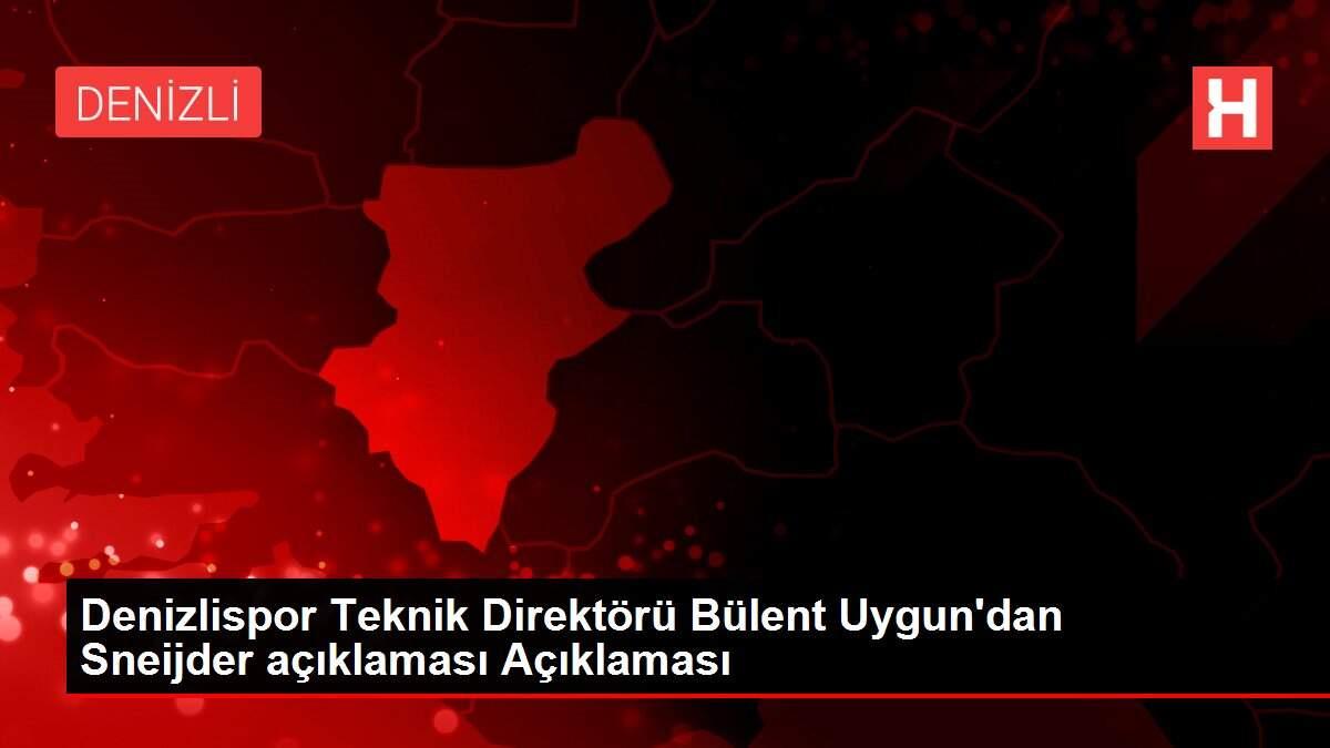 Denizlispor Teknik Direktörü Bülent Uygun'dan Sneijder açıklaması Açıklaması Denizlispor Teknik Direktörü Bülent Uygun'dan Sneijder açıklaması Açıklaması