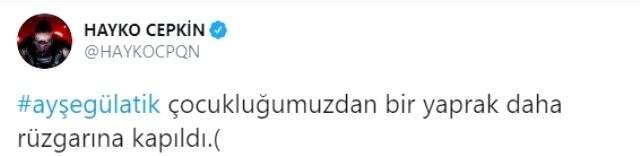 Oyuncu Ayşegül Atik'in ölümü sanat dünyasını yasa boğdu Oyuncu Ayşegül Atik'in ölümü sanat dünyasını yasa boğdu
