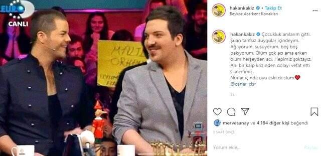 Fenomen Hakan Kakız, Caner Çalışır'ın tabutunun başında gözyaşlarına hakim olamadı Fenomen Hakan Kakız, Caner Çalışır'ın tabutunun başında gözyaşlarına hakim olamadı