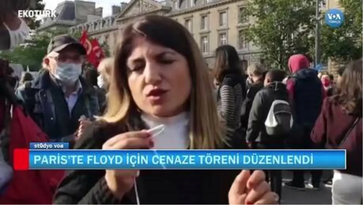 George Floyd İçin Paris'te Cenaze Töreni Düzenlendi