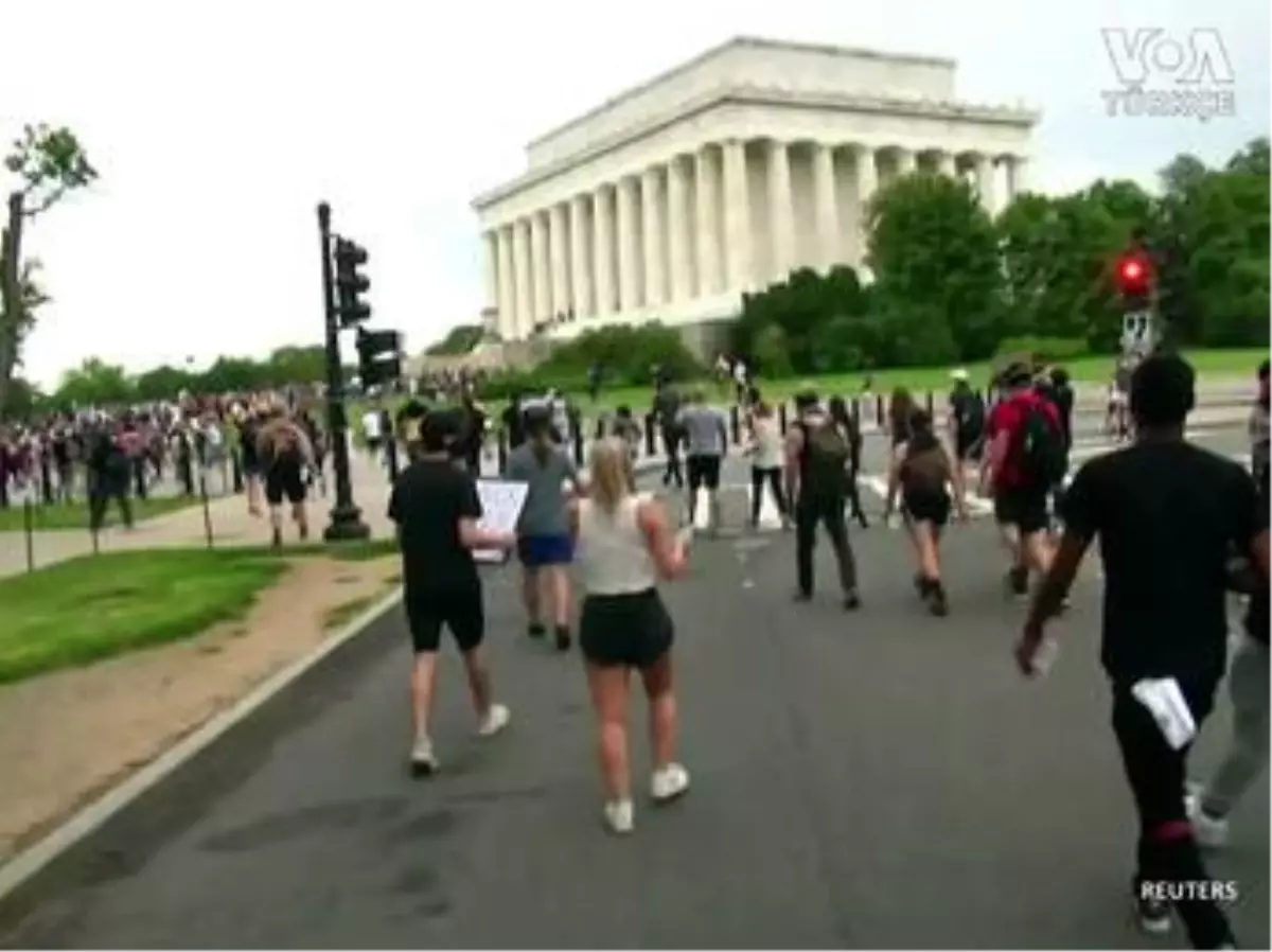 Lincoln Anıtı Önünde Protesto