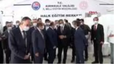 KIRIKKALE Bakan Varank, Kırıkkale'de maske üretim atölyesini ziyaret etti
