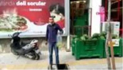 MUĞLA Zabıtaya kızıp kendini yakmaya kalktı MUĞLA Zabıtaya kızıp kendini yakmaya kalktı