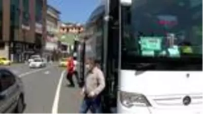 Rize'ye gelen turist kafilesine, tulumlu karşılama