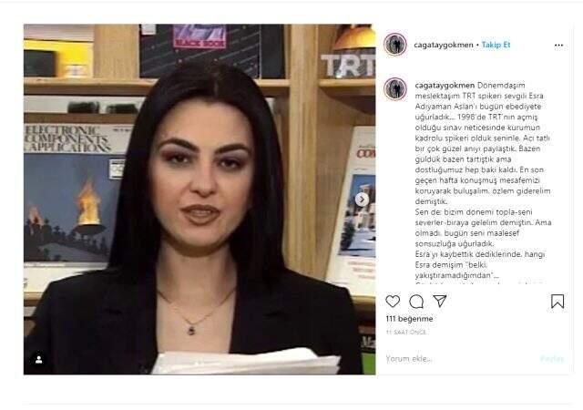 Ünlü TRT spikeri Esra Adıyaman hayatını kaybetti Ünlü TRT spikeri Esra Adıyaman hayatını kaybetti