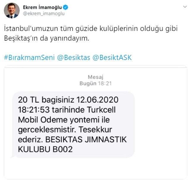 Cem Yılmaz'dan Beşiktaş kampanyasına destek Cem Yılmaz'dan Beşiktaş kampanyasına destek