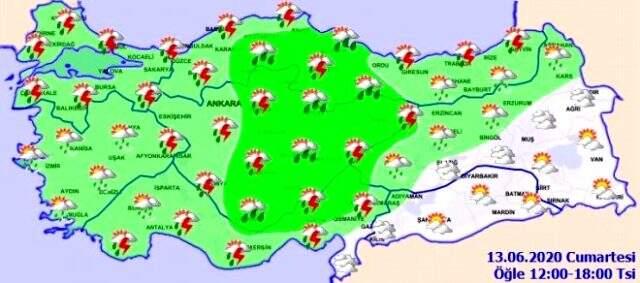 Meteoroloji tüm yurdu uyardı: Kuvvetli yağışlar devam edecek Meteoroloji tüm yurdu uyardı: Kuvvetli yağışlar devam edecek
