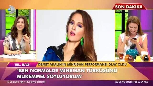 Mihriban türküsü performansıyla Twitter'da gündem olan Demet Akalın, eleştirileri tiye aldı Mihriban türküsü performansıyla Twitter'da gündem olan Demet Akalın, eleştirileri tiye aldı