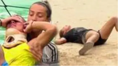 Survivor'da Elif ve Nisa dokunulmazlık oyununda sakatlandı Survivor'da Elif ve Nisa dokunulmazlık oyununda sakatlandı
