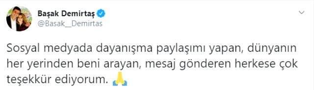 Başak Demirtaş, kendisine yapılan hakarete karşı destek verenlere teşekkür etti