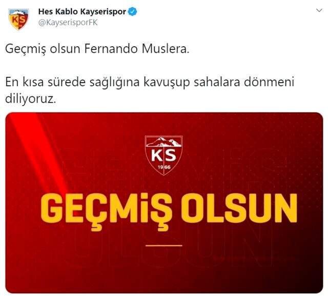 Süper Lig kulüpleri ve futbolcular, Muslera için geçmiş olsun mesajı yayınladı
