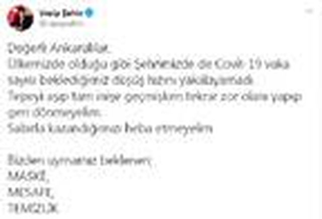 Ankara Valisi Şahin'den, 'koronavirüs' uyarısı
