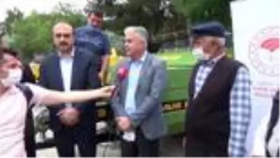 Boyabat çiftçisine balya makinesi desteği