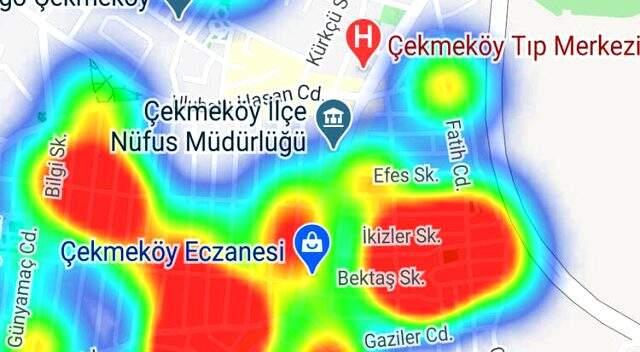 İstanbul'un koronavirüs yoğunluk haritası yayınlandı! İşte en tehlikeli ilçeler