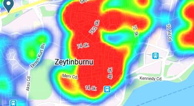İstanbul'un koronavirüs yoğunluk haritası yayınlandı! İşte en tehlikeli ilçeler